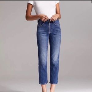 Denim forum arlo high waist straight. Worn once. Like new.